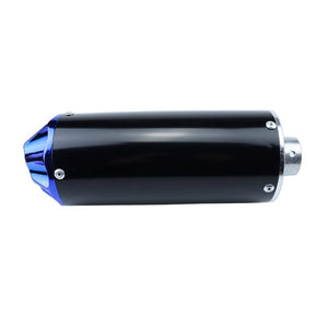 Aluminum Blue 28Mm Motorcycle Exhaust Muffler With Clamp For 50Cc 70Cc 90Cc 110Cc 125Cc Chinese Pit Trail Dirt Bike Mini Motocro