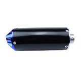 Aluminum Blue 28Mm Motorcycle Exhaust Muffler With Clamp For 50Cc 70Cc 90Cc 110Cc 125Cc Chinese Pit Trail Dirt Bike Mini Motocro