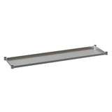 Flash Furniture Woodford Galvanized Under Shelf for Prep and Work Tables - Adjustable Lower Shelf for 30 x 72 Stainless Steel Ta
