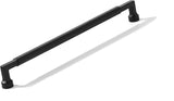 khtumeware 1-Pack Black Appliance Handle Pull 18-Inch(457mm) Matte Black Cabinet Pulls,Heavy-Duty Handles for Kitchen Cabinets, 