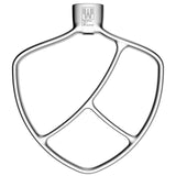 Flat Beater Replacement for KitchenAid 7/8 Qt. Bowl-Lift Stand Mixers/Polished 18/8 Stainless Steel Paddle Accessories/No coatin