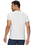 Xyxx Men'S Solid Regular Fit T-Shirt (Xy_Cr15_Tshirt_2_Pitch Black+Polar White