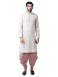 KISAH Men Regular Kurta Set KA-0336-D124-40 Beige