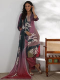 Libas Women'S Cotton Blend Kurta Set (48845_Mauve Mauve M