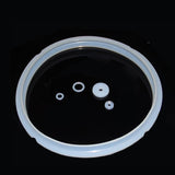 Universal Silicone Gasket for 4L/10QT Electric Pressure Cookers HighTemp Resistant Lid Seal Ring (20cm Inner Diameter, Stainl