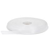 Stuffvisor White Satin Ribbon - 1/4 inch x 50 Yards, Double Face Solid Color, Thick and Durable Ribbon Roll for Gift Wrapping, C