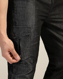 Toplot Men'S Regular Fit Causal Trouser || Pant For Men || Trouser For Men || Jeans For Man (Cargo-Jeans-5259-Black-34),Black,34,B0FH6V85WD