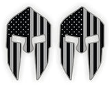 SD USA PRINT Pair - Spartan Helmet Vinyl Decals | Stickers Helmets, Hard Hats, Stealthy Black Ops American Flags