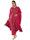 Libas Women'S Chanderi Silk Kurta Set (49470