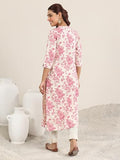 Libas Women'S Cotton Printed Straight Kurta (29417O Pink