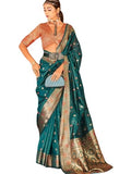 GRECIILOOKS Womens Cotton Silk Floral Regular Saree (GL-S2334_Rama_Free)