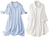 Leriya Fashion Rayon Women Above The Knee Western Dress (Lf-Wd1099&Wd1143_White&Blue,White&BlueApparel,M