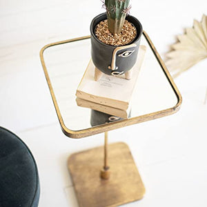 Kalalou Cll2606 Accent Cocktail Table With Mirror Top