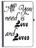 Udnag Ruled Notebook Diary Love | All You Need Is, [A5 80Pages 80Gsm]