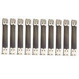 ATORSE 4x10x Shrapnel Purse Making Supplies Metal Frame Kiss Clasp 9x1.4 cm Silver