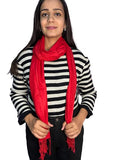 Ltyne Rayon Unisex Plain Daily Drapes Scarf (Red)