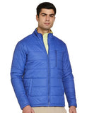 Fyltr Men'S Lightweight Winter Puffer Jacket With Contrast Piping Detail - Stand Collar | Full Zipper | Side Pockets | Ribbed Hem & Cuff,Sapphire Serenity,Sapphire Serenity,M