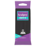Sculpey III Polymer Oven-Bake Clay, Black, Non Toxic, 8 oz. bar, great for modeling, sculpting, holiday, DIY, mixed media and sc