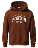 Adro Men'S Cotton Neck Hooded Sweatshirt (H24-Bost-Br-2Xl_Brown)