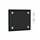 Sign Holder Door or Wall Mount 6 x 6 Graphic Image Frame with Stainless Steel Standoffs 7 x 7 Overall Dimensions Black with 