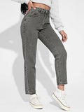 Kotty Women'S High Rise Cotton Lycra Blend Ankle Length Slim Fit Jeans (Grey,34)_Kottyladiesjeans1023Xxl