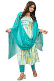 Gosriki Women'S Rayon Viscose Straight Printed Kurta With Pant & Dupatta (Tiedye Rama Green-Vks08-Gs_3Xl_Green_Xxx-Large),Green,3,B0F91B9XG5