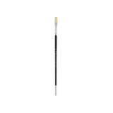 Creative Mark Pro Stroke Premium White Chungking Hog Bristle Artist Paint Brush Flat # 6 Natural Bristle Brush w/Great Contr