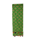 Aglare WomenS Cotton Stole Summer Collection Ethnic Scarves With Tassel (Green)