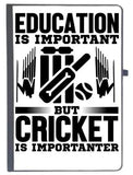 Udnag Ruled Notebook Diary Cricket | Education Is, [A5 80Pages 80Gsm]