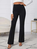 Dhruvi Trendz Womens Spandex Trousers Regular Fit Trousers (Dt-Tr-703_Black_Xl)