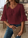 Toplot Fashion Women Tops || Shirt For Woman || Trendy Top For Women || Western Tops For Woman Stylish || Single (Pop-Tshirt-5231-Maroon-Xs),Maroon,,B0DX1YTZL3