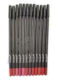 Nabi 12 Pieces, 12 Colors Lip Liner (RED TONE, 7.5)