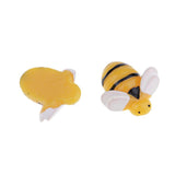 Enakshi 10 Piece Bee Shape Resin Flatback Embellishment For Diy Phone Case Decoration Kids Crafts Handmade Toys