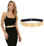 Simxen Adjustable WomenS Mirror Stretch Waist Dress Belt Skinny Belt Metal Waist Belt For Women Saree, Dress, Traditional Cloth