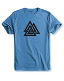 Adro Triangle Mens Printed T-Shirt (Rnr-M-Tkt-Sk_Skyblue_M)