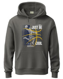 ADRO Basketball Design Hoodie for Men 320 GSM Soft Cotton Hoodies Long Lasting Printed Hoodie | Mens Hoodies | Sweatshirt for Men|H24-BCL-SG-2XL Steel Grey,Steel Grey