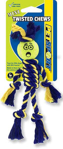 PetSport Twisted Chews Extremely Durable Rope Tug Dog Toys Great for Heavy Chewers and Teething Puppies (Mini Braided Rope Rasta
