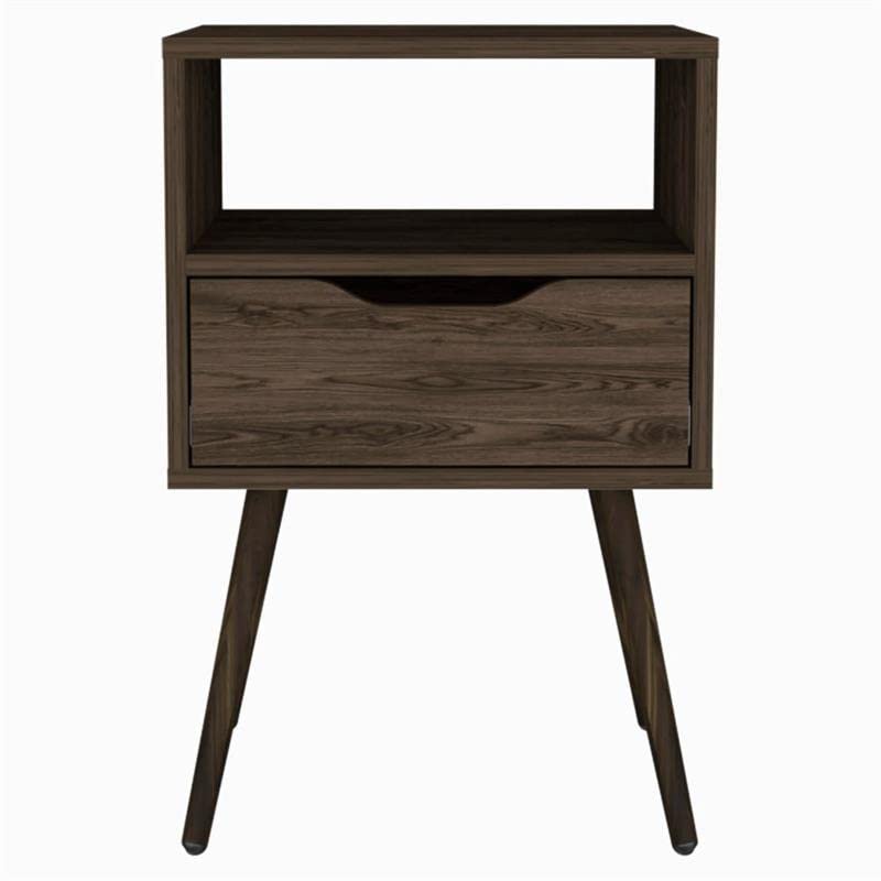 Otom Nightstand -Bedroom -Dark Walnut