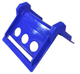 Mytee Products (100 Pack V Shaped Board 4 Blue Plastic Corner Edge Protectors for Cargo Loads | Tie Down Strap Guard for Winch, 