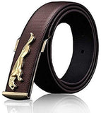 Soham International MenS Leather Belt (Ab12397_Black)