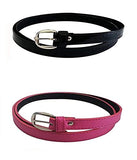 Veteran WomenS,LadiesS,GirlS Belt For Jeans, Combo Of Formal Casual Belts For Women/Girls Free Size (2636)(BlackPink043)