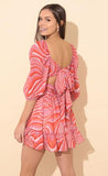 Leriya Fashion Women's Rayon Fit and Flare Mini Western Dress (LF-WD1175_Pink