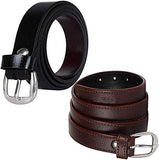 Veteran WomenS,LadiesS,GirlS Belt For Jeans, Combo Of Formal Casual Belts For Women/Girls Free Size (2636)(BrownBlack048)