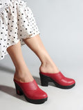 Shoetopia Stylish Smart Casual Cherry Pumps For Women & Girls /Eu37,Cherry,4,B0DTG7G9HQ