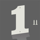 8 Inch White Metal Letters, Modern Metal House Address Letters and Numbers for Outside Signs, Outdoor Mailbox Numbers, for Door,