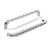 khtumeware 2-Pack 10 Inch Square Polished Chrome Cabinet Pulls, Solid Zinc Alloy Heavy-Duty Handles for Kitchen/Bathroom Cabinet