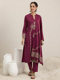 Libas Women'S Wool Blend Woven Design Kurta Set (48797W_Pink