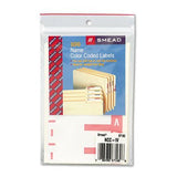 AlphaZ ColorCoded First Letter Name Labels, A & N, Red, 100/Pack [Set of 2] Label/Color: I & V, Pink