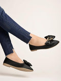 Shoetopia Women'S Block Heel Ballet Flats Black,Black,7,B0CQJWMK3T