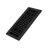 Decor Grates LAJH412BLK Low Profile Grates, 4X12, Oriental, Textured Black